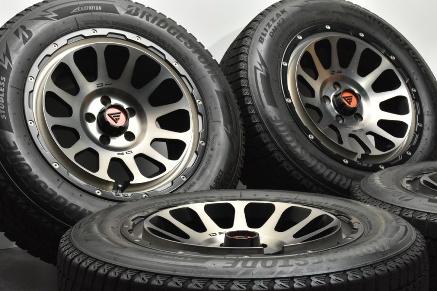 美品】DELTA FORCE OVAL 17in 8J +35 PCD114.3 ブリヂストン ブリザック DM-V3 225/65R17 RAV4  ハリアー デリカD:5 CX-5 交換用 中古 スタッドレスタイヤホイールセット | パーツ販売ナンバーワン