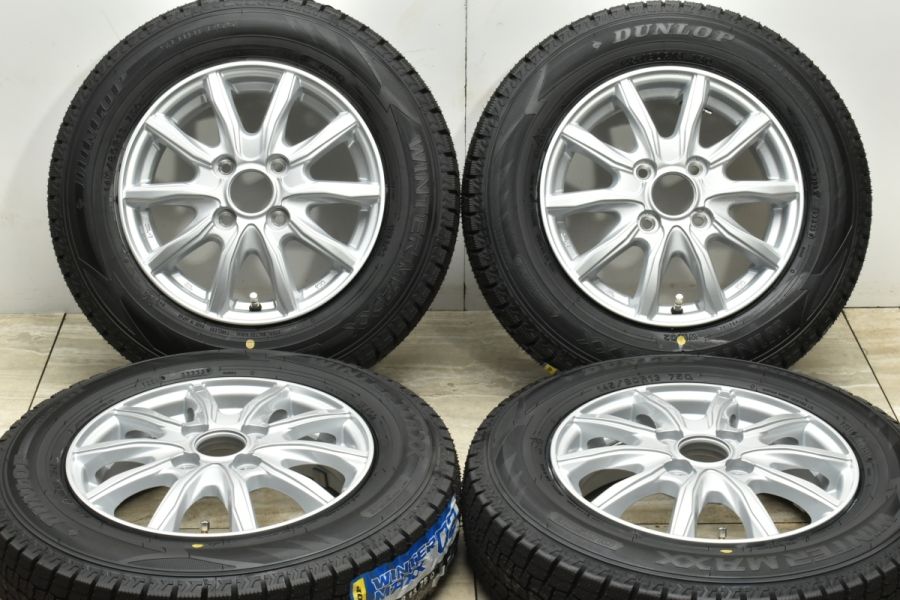 未使用 明るく スタッドレスタイヤ 145/80R13 中古 アルミホイール付 軽自動車