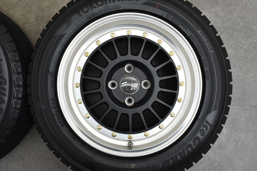 美品 深リム】ステルスレーシング SPEC-03 15in 7J +35 ヨコハマ アイスガード5PLUS iG50+ 205/55R15 ヤリス  ヴィッツ スイフト ノート 中古 スタッドレスタイヤホイールセット | パーツ販売ナンバーワン