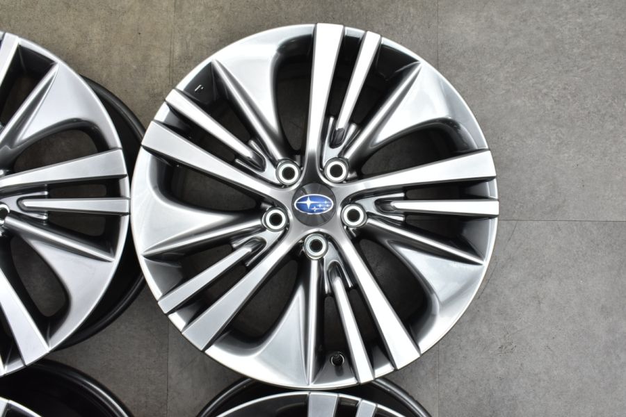 スバル クロストレック 新車外し18インチホイール 4枚セット(18✕7J) 新車外し品】スバル クロストレック 純正 18in 7J +55 PCD114.3