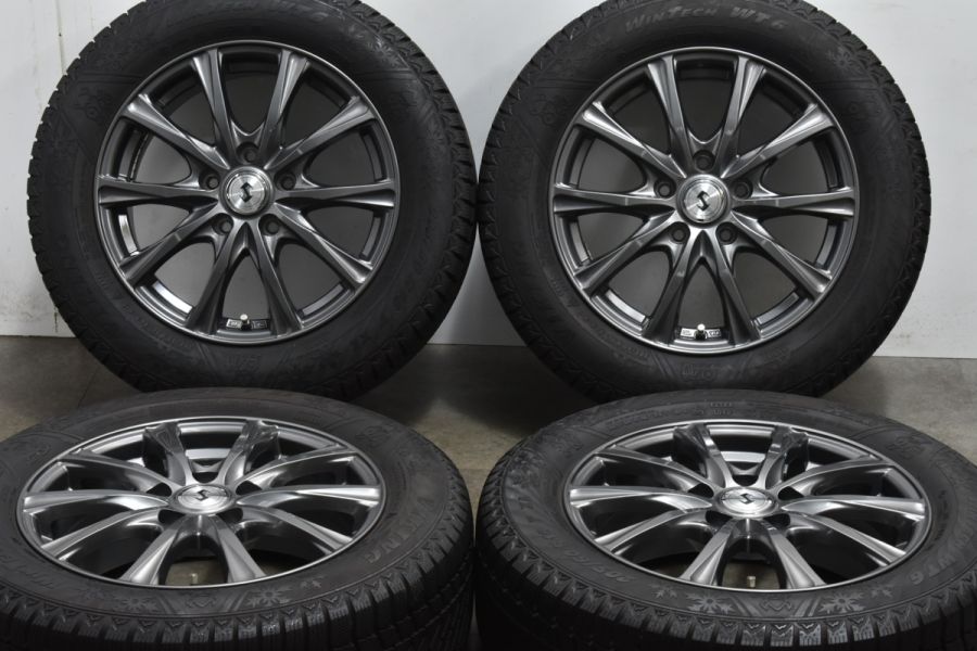 美品 バリ溝】Weds ジョーカー 16in 6.5J +47 PCD114.3 バイキング ウィンテック WT6 205/60R16 ノア  ヴォクシー ステップワゴン 中古 スタッドレスタイヤホイールセット | パーツ販売ナンバーワン