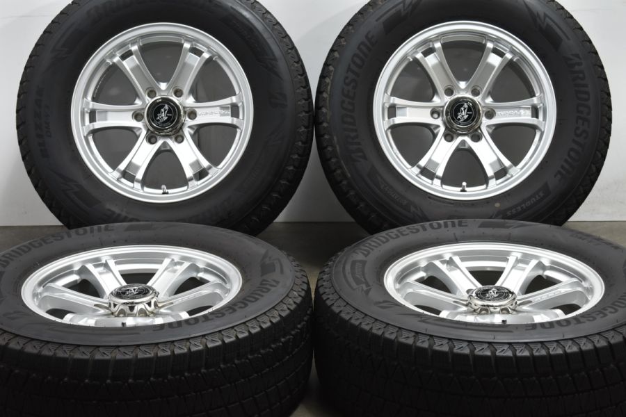 美品】WEDS キーラーフォース 17in 7.5J +25 PCD139.7 ブリヂストン ブリザック DM-V3 265/65R17 プラド  ハイラックス サーフ バリ溝 中古 スタッドレスタイヤホイールセット | パーツ販売ナンバーワン