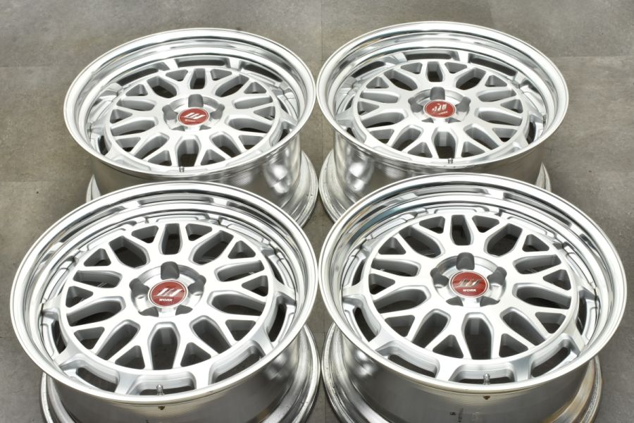 良好品】WORK シーカー MX 18in 8.5J +38 9J +25 PCD100 4本セット 86 カローラスポーツ プリウス BRZ  インプレッサ レガシィ 中古 ホイールのみ | パーツ販売ナンバーワン