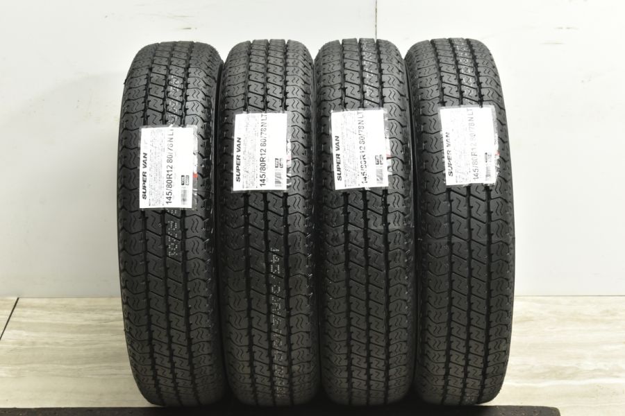 新品 2021年製 YOKOHAMA SUPER VAN 356 145/80R12 80/78N LT 12インチ