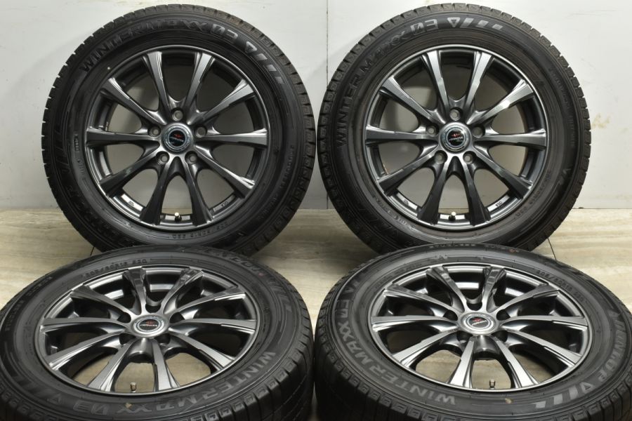 良好品】AIRNOVA 16in 6.5J +55 PCD114.3 ダンロップ ウィンターマックス 03 205/60R16 ノア ヴォクシー  ステップワゴン セレナ 中古 スタッドレスタイヤホイールセット | パーツ販売ナンバーワン