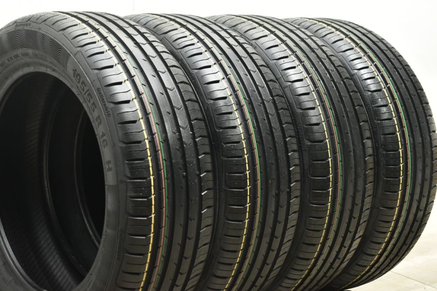 2023年製 バリ溝】コンチネンタル プレミアムコンタクト5 195/55R16 4本セット アクア カローラツーリング/スポーツ ノート  MAZDA2 中古 タイヤのみ | パーツ販売ナンバーワン