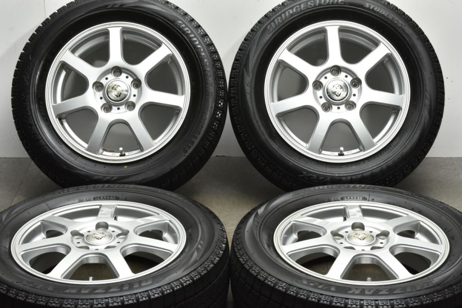バリ溝 ブリヂストン ブリザック VRX 185/65R15 美品 バリ溝】Weds 