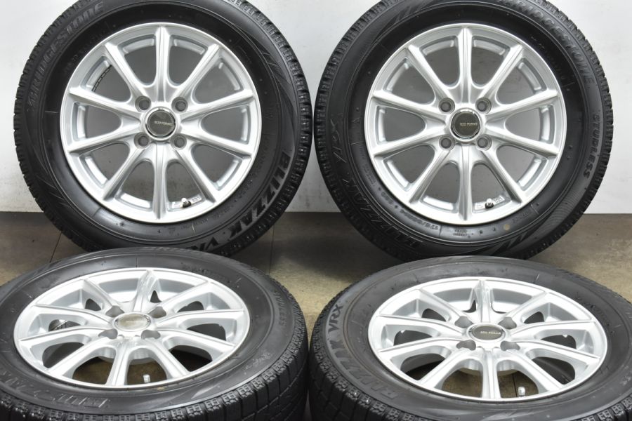 スタッドレス】エコフォルム 14in 5.5J +45 PCD100 ブリヂストン ブリザック VRX 175/65R14 パッソ ヴィッツ フィット  ノート ベリーサ 中古 スタッドレスタイヤホイールセット | パーツ販売ナンバーワン