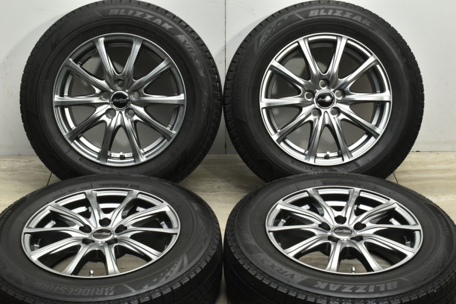 バリ溝 美品】ユーロスピード 15in 6.5J +40 PCD100 ブリヂストン 