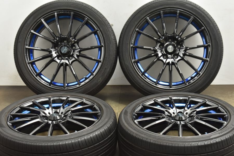 ノア ヴォクシー等に】weds sport SA-35R 18in 7J +53 PCD114.3 ヨコハマ アドバンdB V552  215/45R18 セレナ ステップワゴン等にも 中古 タイヤホイールセット | パーツ販売ナンバーワン