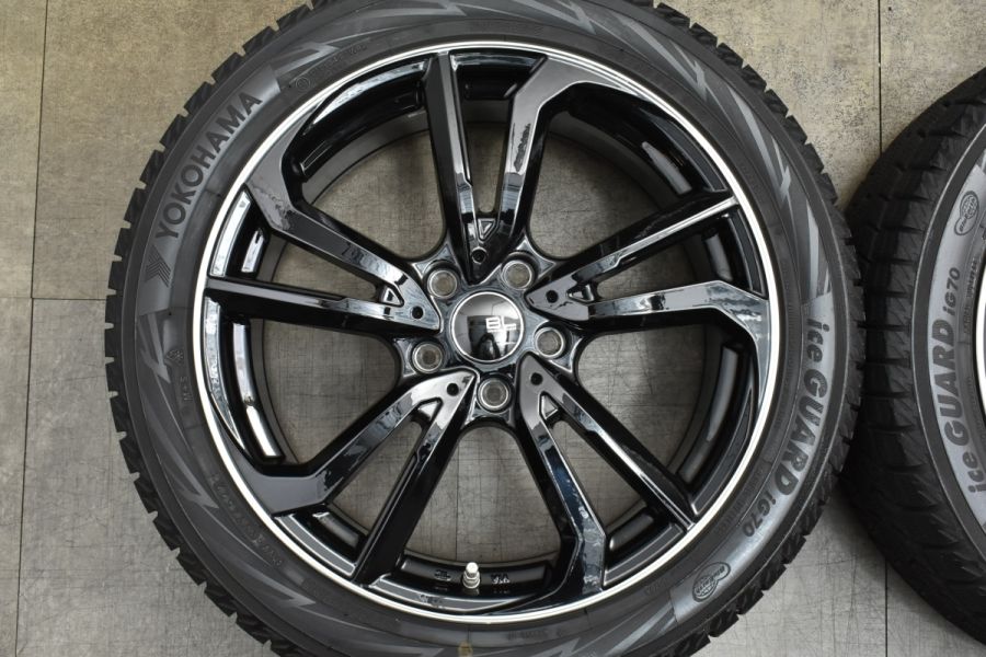 三菱 18インチ ホイールセット ヨコハマタイヤ 美品】ブランドルライン LEZIO 18in 7.5J +38 PCD114.3 ヨコハマ