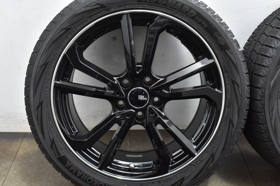 美品】ブランドルライン LEZIO 18in 7.5J +38 PCD114.3 ヨコハマ