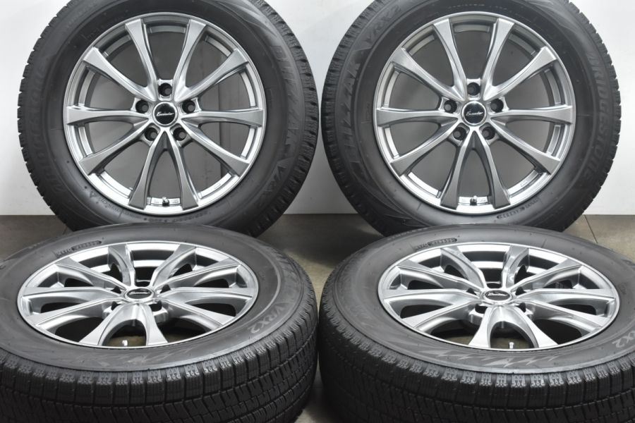 超バリ溝 美品】エクシーダー 17in 7J +38 PCD114.3 ブリヂストン