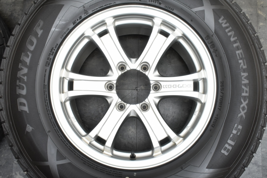 2021年製 バリ溝 SJ8+付】Weds キーラー 17in 7.5J +25 PCD139.7