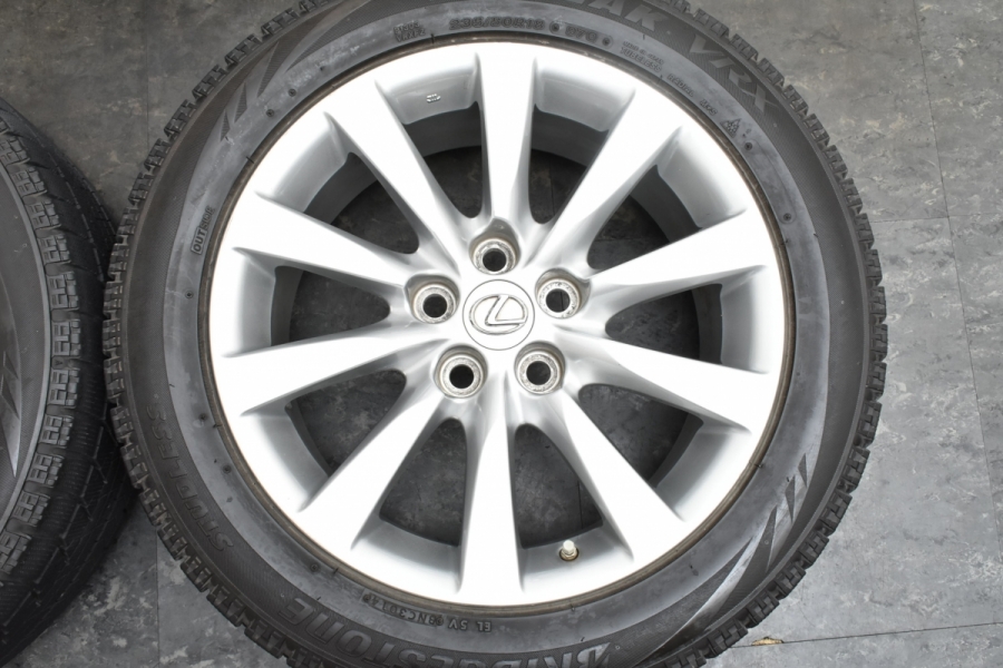 程度良好品】レクサス LS460 純正 18in 7.5J +32 PCD120 ブリヂストン 