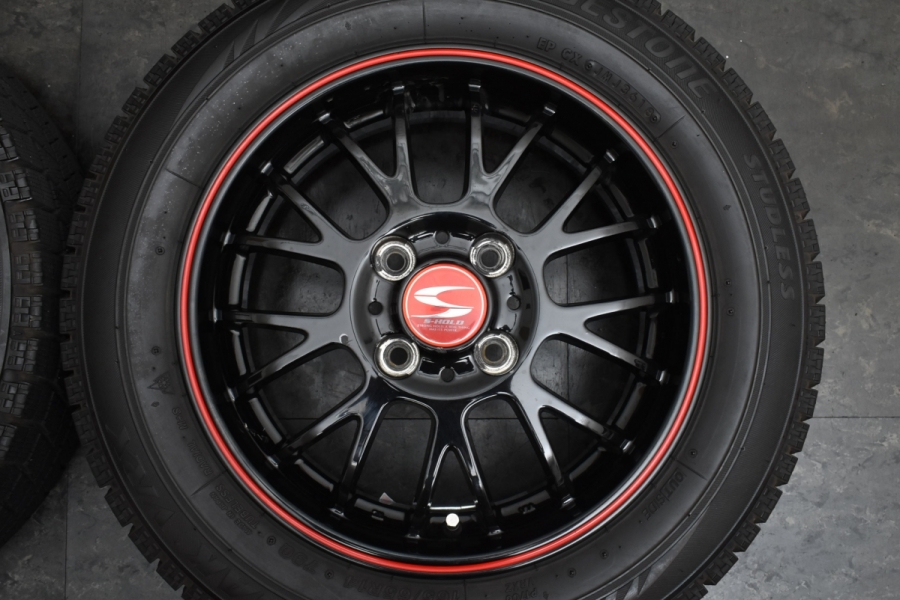 バリ溝品】S-HOLD 14in 5.0J +45 PCD100 ブリヂストン ブリザック VRX 165/65R14 タンク ルーミー パッソ  ソリオ トール ジャスティ 中古 スタッドレスタイヤホイールセット | パーツ販売ナンバーワン