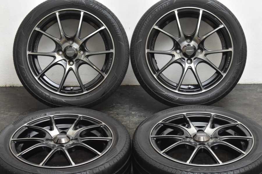 【美品】WedsSport SA-10R 15in 5.0J +45 PCD100 ブリヂストン レグノ GRレジェーラ 165/55R15  アルトワークス N-BOX eKカスタム デイズ R1