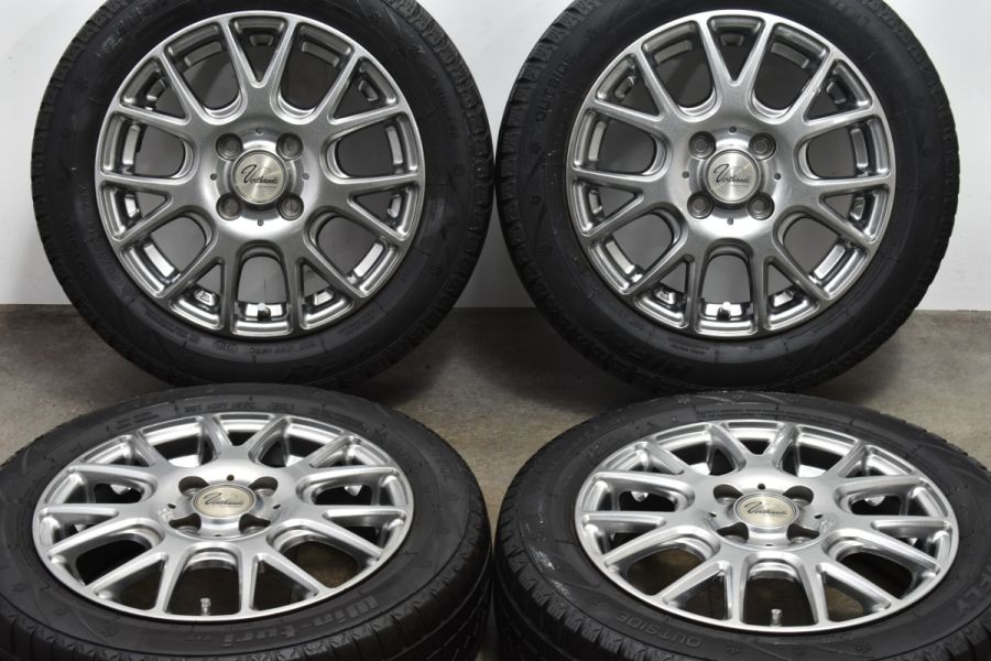 ヴェルサンディ 14in 4.5J +45 PCD100 ハイフライ win-turi 212 155/65R14 N-BOX WGN タント サクラ  デリカミニ ワゴンR 中古 スタッドレスタイヤホイールセット | パーツ販売ナンバーワン