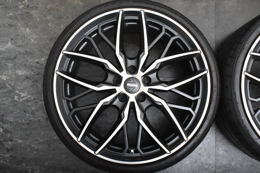 程度良好品】momo スパイダー 20in 8.5J +45 PCD112 ニットー NT555 G2 245/30R20 アウディTT A4 A6  VW ザ・ビートル パサート 中古 タイヤホイールセット | パーツ販売ナンバーワン