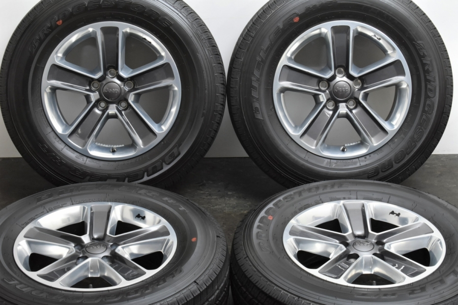 美品 バリ溝】ジープ JL ラングラー サハラ 純正 18in 7.5J +  