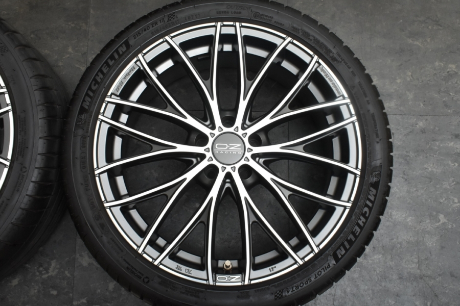 OZレーシング PCD100 ホイールタイヤセット OZ Racing】OZレーシング 17in 8J+43 PCD100 ブリヂストン