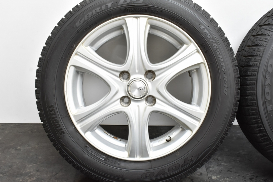 バリ溝】シビラ ネクスト XS-6 15in 5.5J +42 PCD100 トーヨー ガリット 175/65R15 アクア ヤリス カローラ ヴィッツ  フィット スイフト 中古 スタッドレスタイヤホイールセット | パーツ販売ナンバーワン