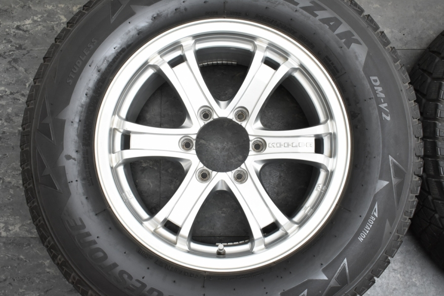 265/65R17 プラド スタッドレス 純正ホイール 4本 BS DM-V2 タイヤ2017年