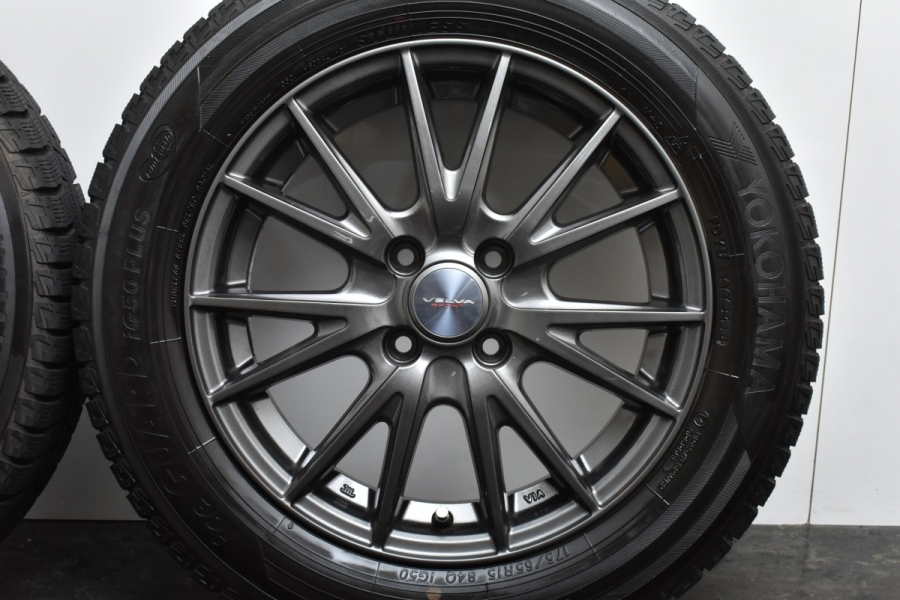 美品】ウェッズ VELVA 15in 5.5J +42 PCD100 ヨコハマ アイスガード 