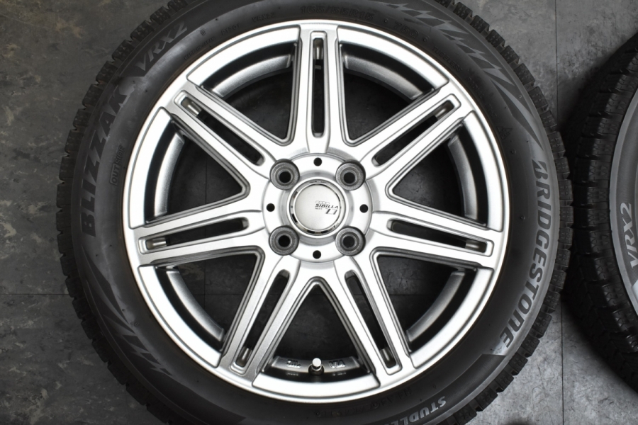 美品 8.5分山】トピー シビラ 15in 4.5J +45 PCD100 ブリヂストン ブリザック VRX2 165/55R15 N-BOX アルト  デイズ ルークス ムーヴ ミラ 中古 スタッドレスタイヤホイールセット | パーツ販売ナンバーワン