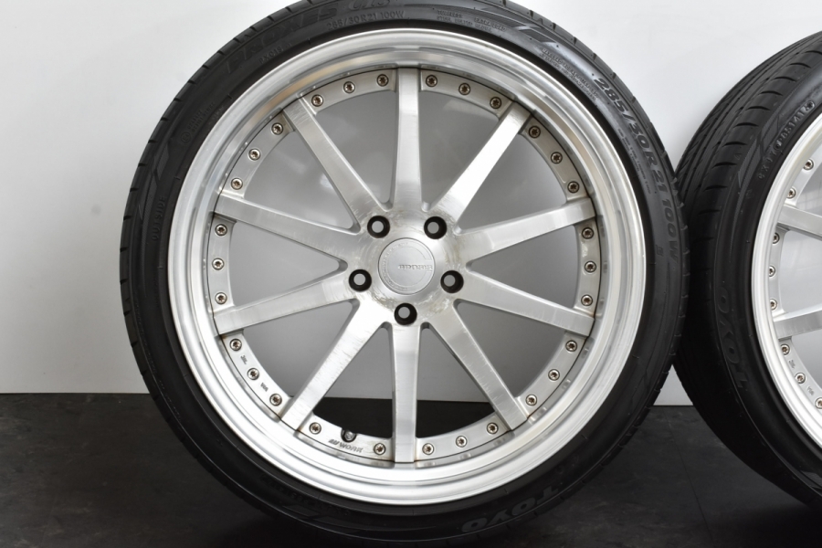 2ピース LS専用設計品】WORK GNOSIS GS1 21in 9J +35 10.5J +37 トーヨー プロクセス 245/35R21 285/30R21  WORK LS600h LS460 中古 タイヤホイールセット | パーツ販売ナンバーワン