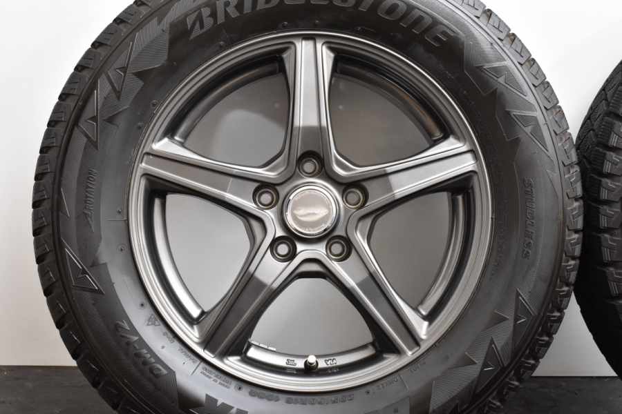 美品 9分山】トップラン VR5 16in 6.5J +38 PCD114.3 ブリヂストン ブリザック DM-V2 235/60R16 RAV4  SUV専用 塩害軽減対策設計 TOPRUN 中古 スタッドレスタイヤホイールセット | パーツ販売ナンバーワン