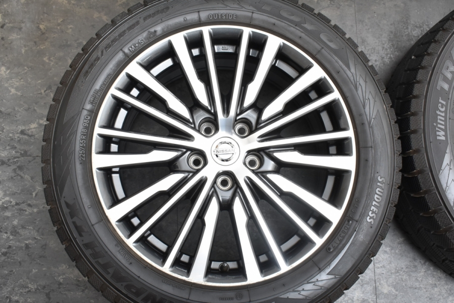 バリ溝】ニッサン E52 エルグランド ハイウェイスター 純正 18in 7.5J 