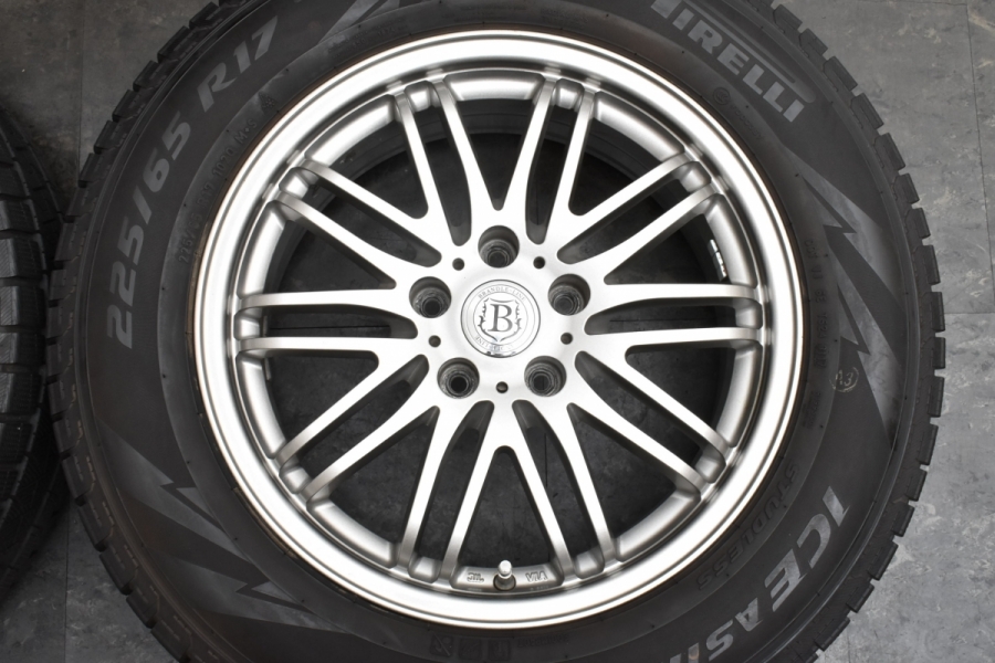 8.5分山 程度良好品】ブランドルライン 17in 7J +38 PCD114.3 ピレリ 