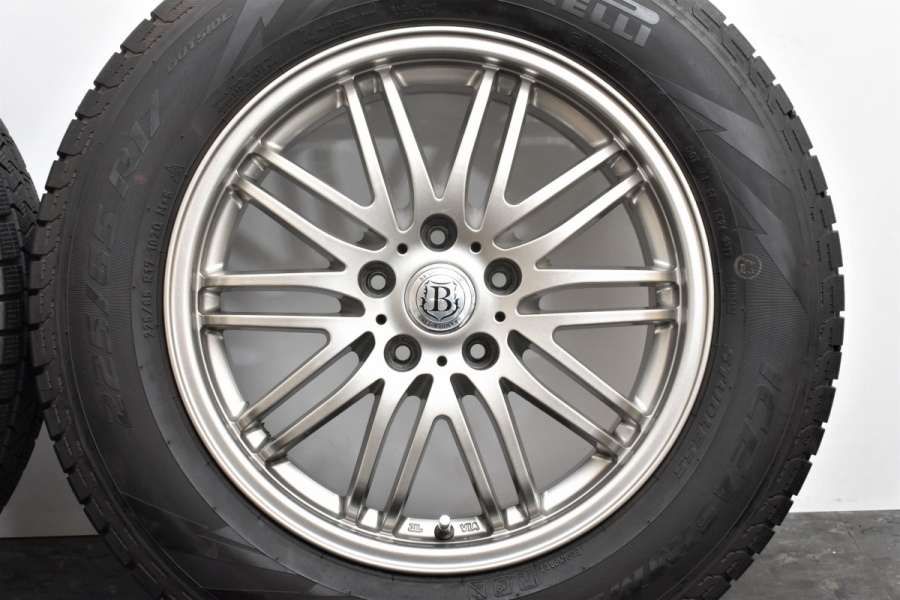 8.5分山 程度良好品】ブランドルライン 17in 7J +38 PCD114.3 ピレリ 