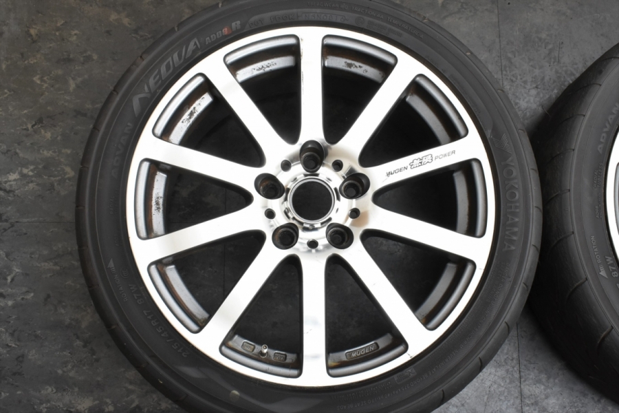 【ホンダ専用設計品】無限 MUGEN NR 17in 7J +48 PCD114.3 ヨコハマ アドバン ネオバ AD08R 215/45R17  アコード シビック ステップワゴン