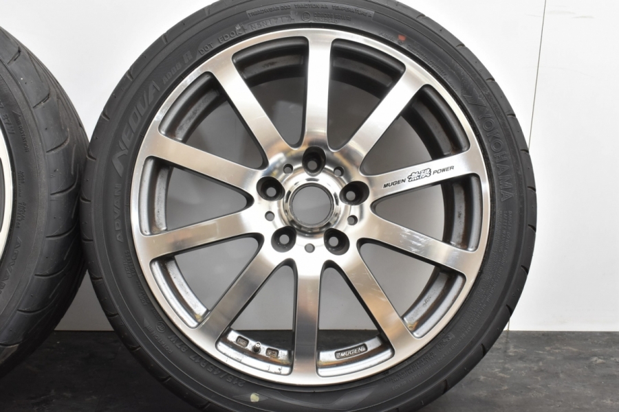 【ホンダ専用設計品】無限 MUGEN NR 17in 7J +48 PCD114.3 ヨコハマ アドバン ネオバ AD08R 215/45R17  アコード シビック ステップワゴン