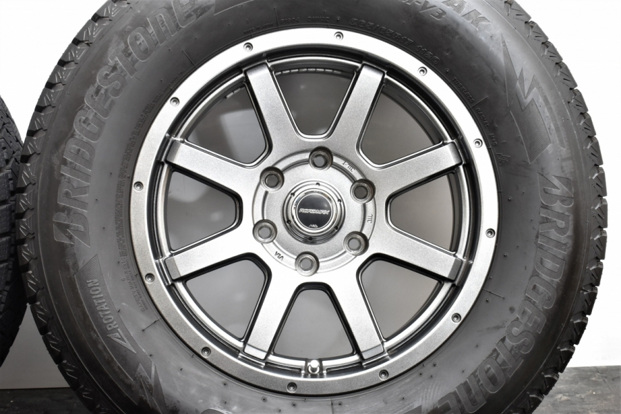9分山 バリ溝 美品】MID ロードマックス 17in 7.5J +25 PCD139.7