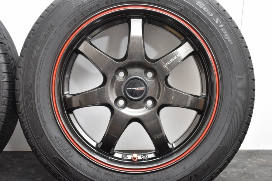 美品 軽量】クロススピード CR7 15in 5.5J +43 PCD100 美品 軽量】クロススピード CR7 15in 5.5J +43 PCD100