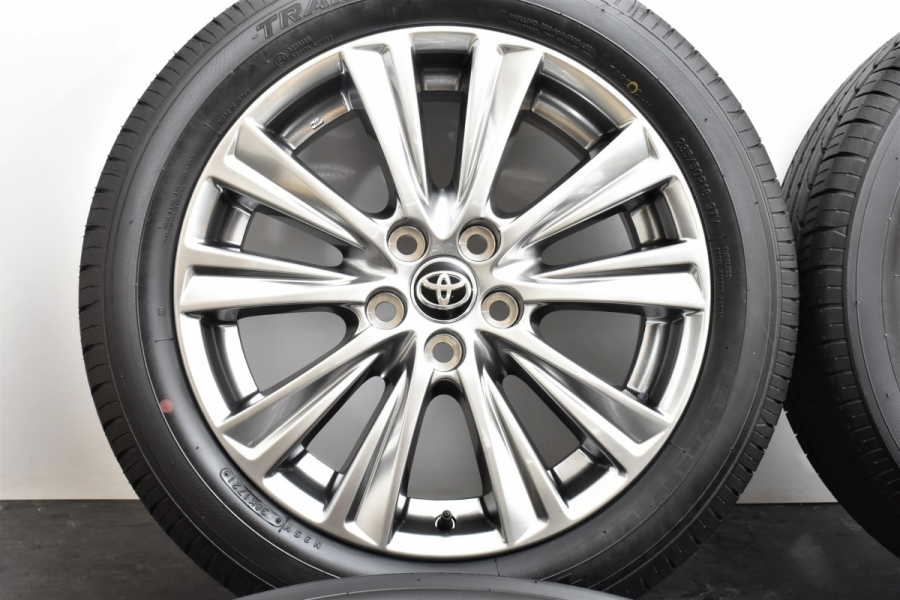 30後期アルファードタイプゴールド純正ホイールタイヤセットです値段交渉うけます。 ◇新車外し◇TOYOTA 30アルファード純正◇タイプゴールド◇7.5J+