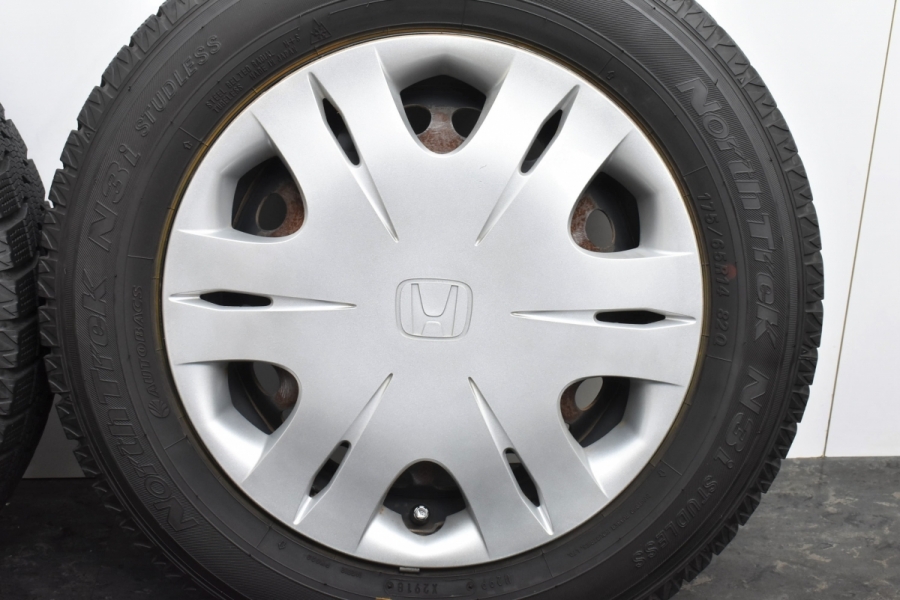 美品】ホンダ GE系 フィット 純正 14in 5.5J +45 PCD100 ノース