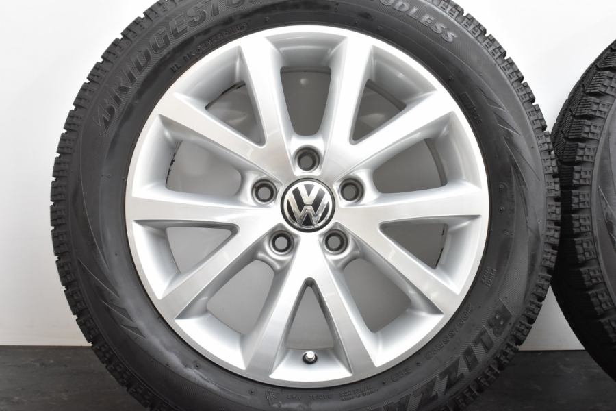 9分山 バリ溝】VW ゴルフ6 純正 16in 6.5J +50 PCD112 ブリヂストン 