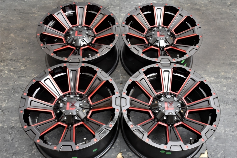 美品】レクセル デスロック 17in 8.5J +20 PCD139.7 4本 FJ