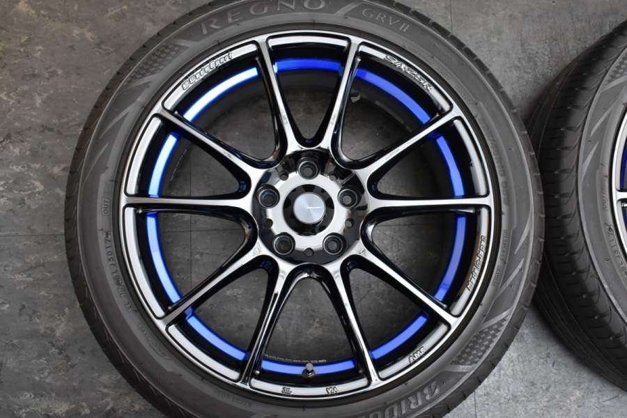 美品 9分山】WedsSport SA-25R 18in 7J +53 PCD114.3 ブリヂストン レグノ GRVII 225/45R18 ノア  ヴォクシー オデッセイ ヴェゼル 中古 タイヤホイールセット | パーツ販売ナンバーワン