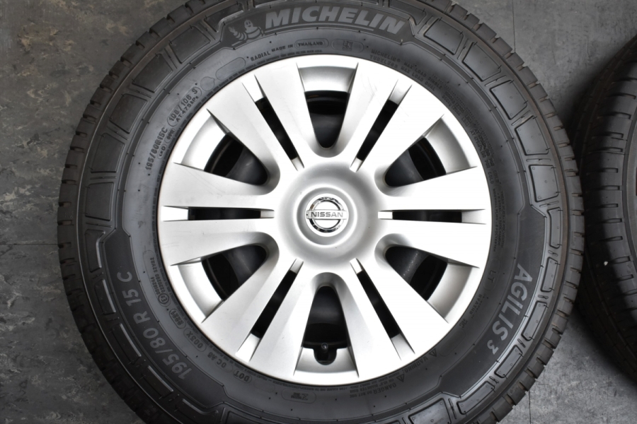 日産キャラバン純正ホイール タイヤセットバリ山