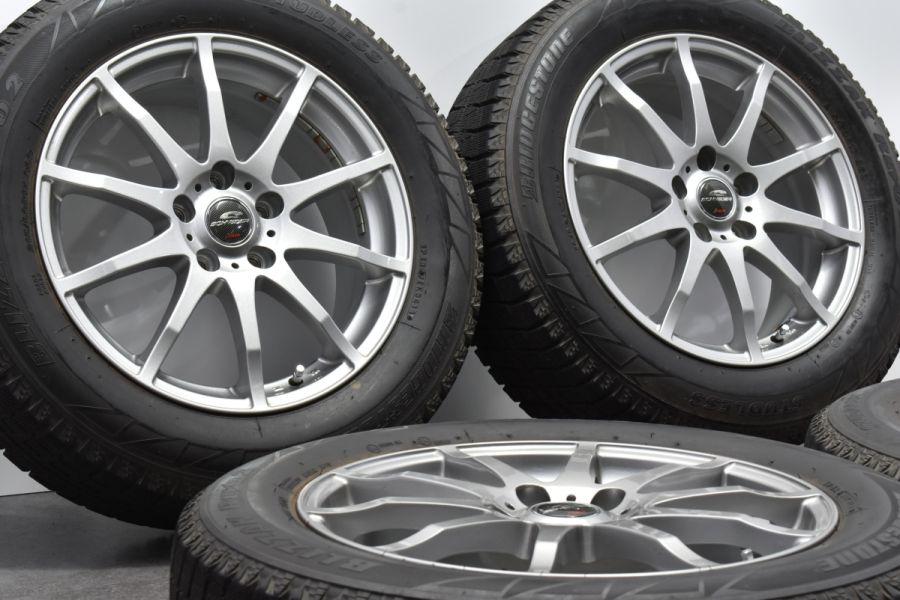 ホイール美品】A-TECH シュナイダー 17in 7J +48 PCD114.3 ブリザック 215/60R17 レクサスUX C-HR  カローラクロス オデッセイ CX-30 中古 スタッドレスタイヤホイールセット | パーツ販売ナンバーワン