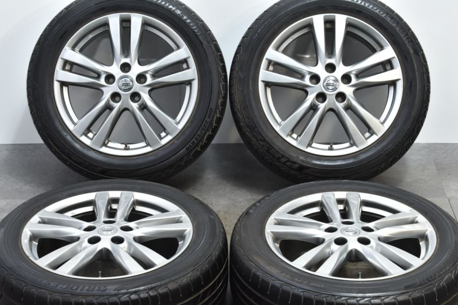 ニッサン E52 エルグランド ハイウェイスター 純正 18in 7J +55 PCD114.3 ブリヂストン プレイズ PX-RV  225/55R18 中古 タイヤホイールセット | パーツ販売ナンバーワン