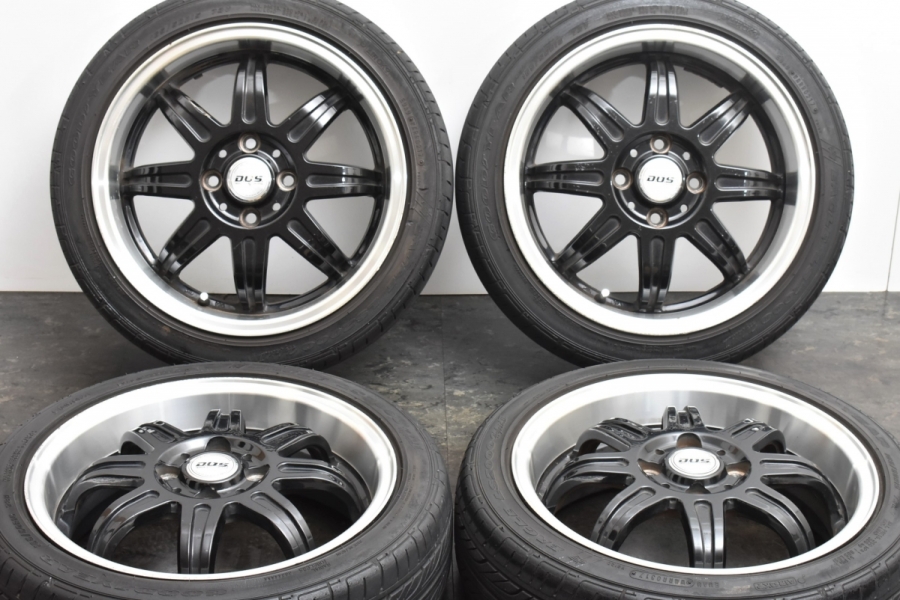 【廃盤品 バリ溝】D.O.S ディープリヴァージュ 15in 5J +45 PCD100 グッドイヤー イーグル LS2000 165/50R15  アルト ラパン ワゴンR