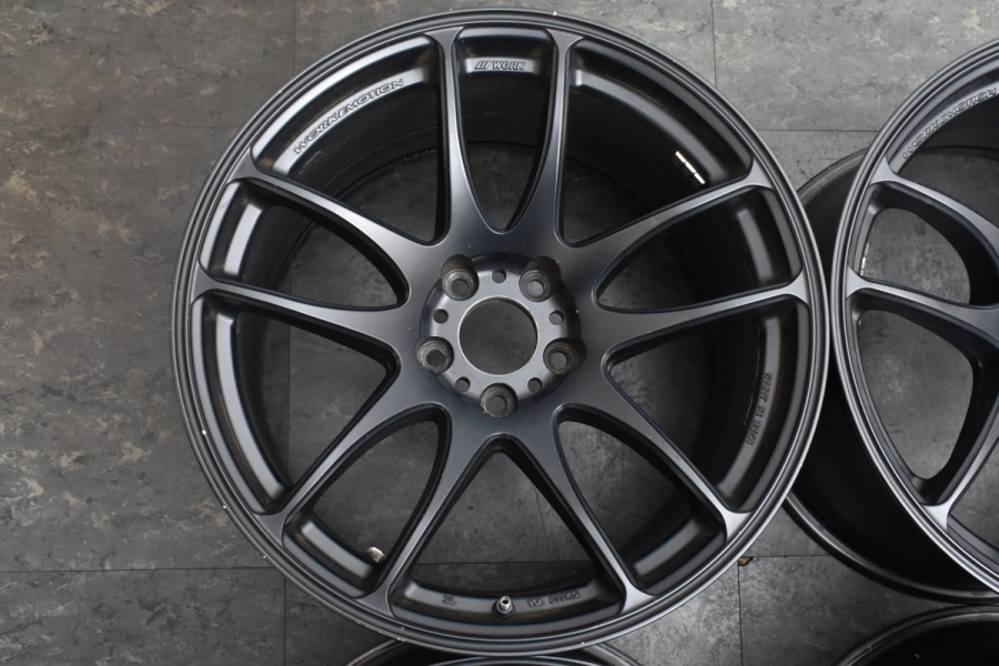 程度良好品】WORK ワークエモーション CR Kiwami 極 18in 9.5J +30 10.5J +22 PCD112 ホイールのみ  4本セット C63S C63 W205 A7 S7 RS7 中古 ホイールのみ | パーツ販売ナンバーワン