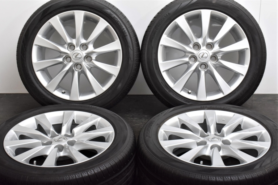 美品】レクサス LS600h 純正 18in 7.5J +32 PCD120 ヨコハマ ブルー