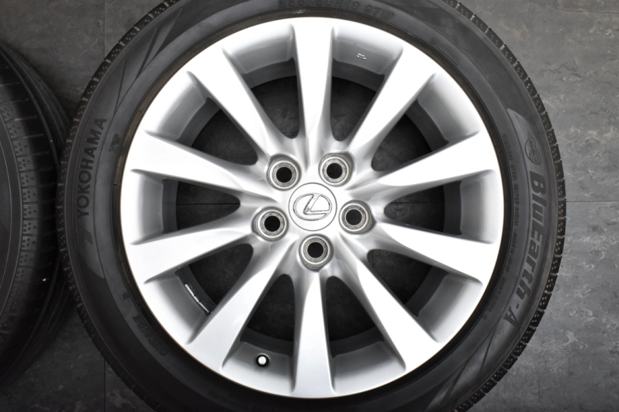 美品】レクサス LS600h 純正 18in 7.5J +32 PCD120 ヨコハマ ブルー